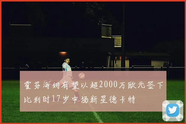 霍芬海姆有望以超2000万欧元签下比利时17岁中场新星德卡特